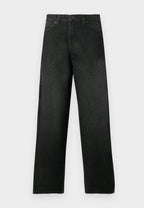 Jean De Travail 957 Loose Tapered - Black Wash Faded - Femme