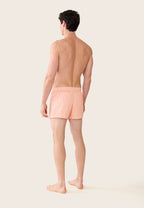 Caleçon Jacques Vichy En Coton - Orange Corail
