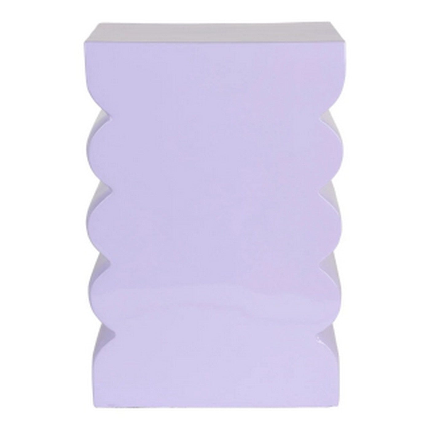 Curves - Side Table - Aluminum - Bright Lilac