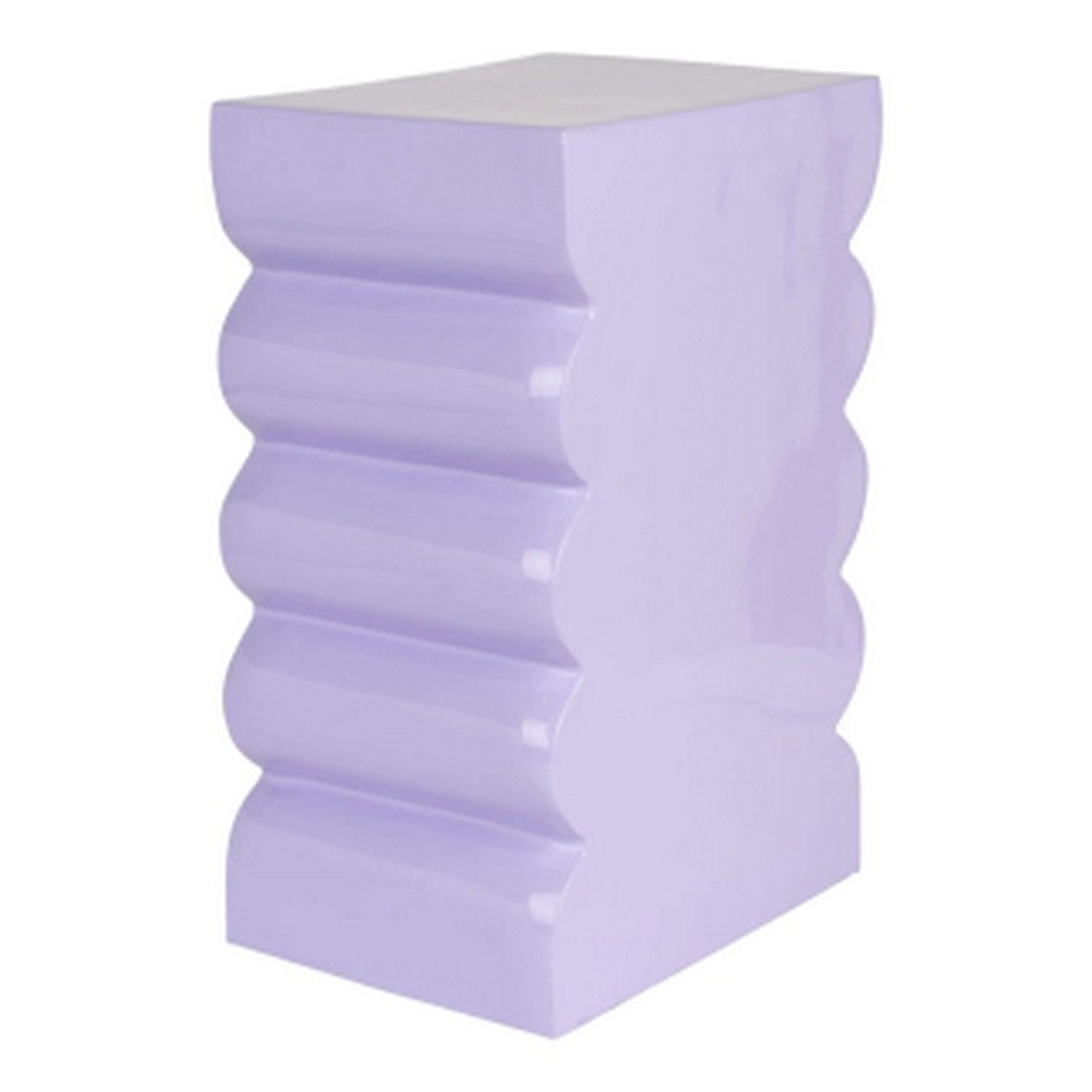 Curves - Side Table - Aluminum - Bright Lilac