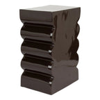 Curves - Side Table - Aluminum - Glossy Brown