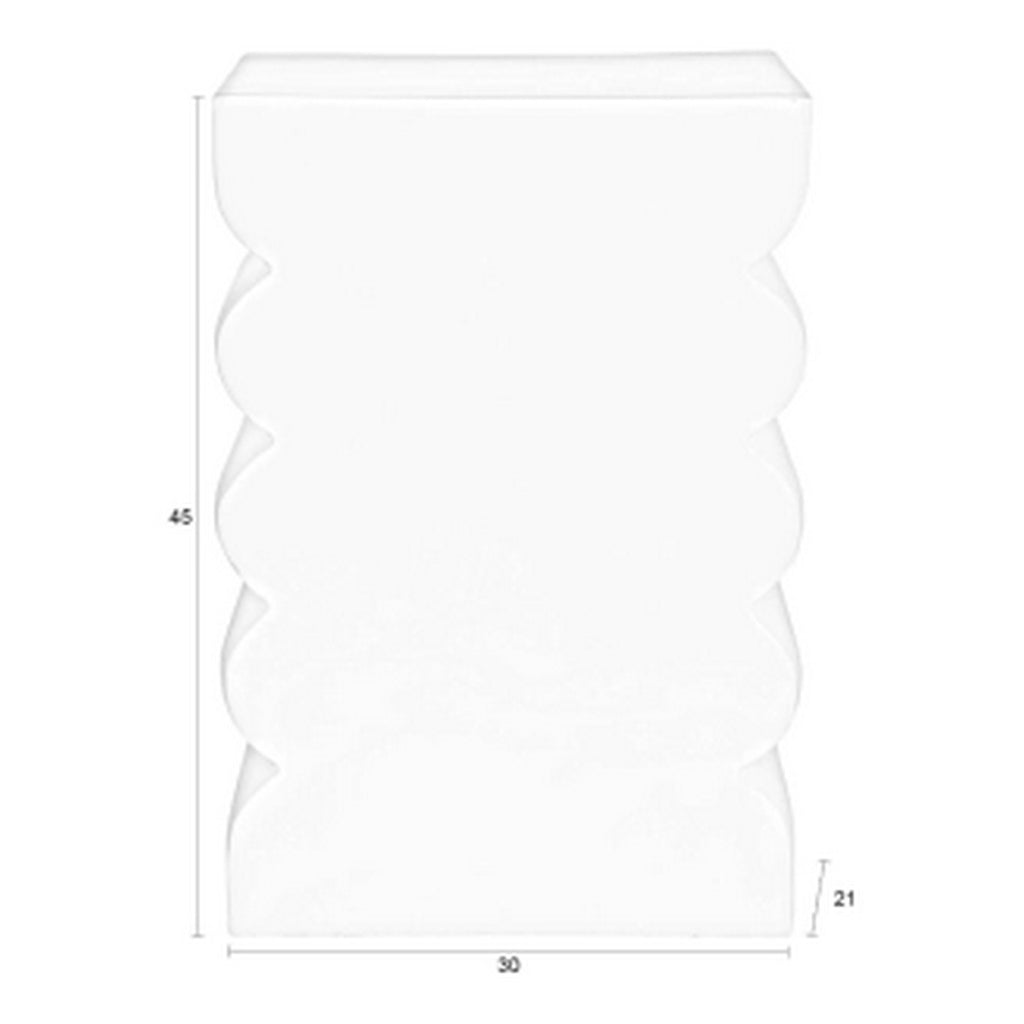 Curves - Side Table - Aluminum - Glossy Brown