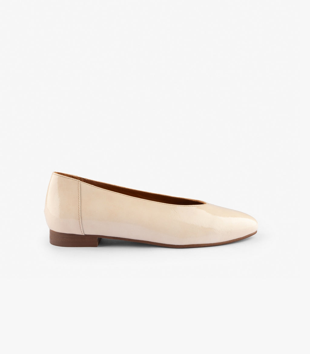 Ballerine Camila - Pelle Verniciata - Beige