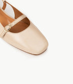 Mary Jane Bertille - Pelle Verniciata - Crema