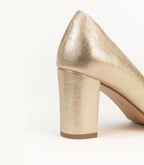 Décolleté Laurine - Pelle Glitterata - Oro