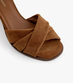 Sandalias Antonella - Piel de Serraje - Coñac