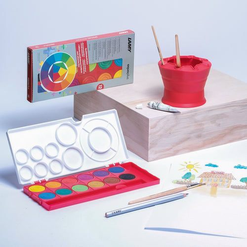 Boite Rouge - 12 Pastilles De Peinture - Lamy