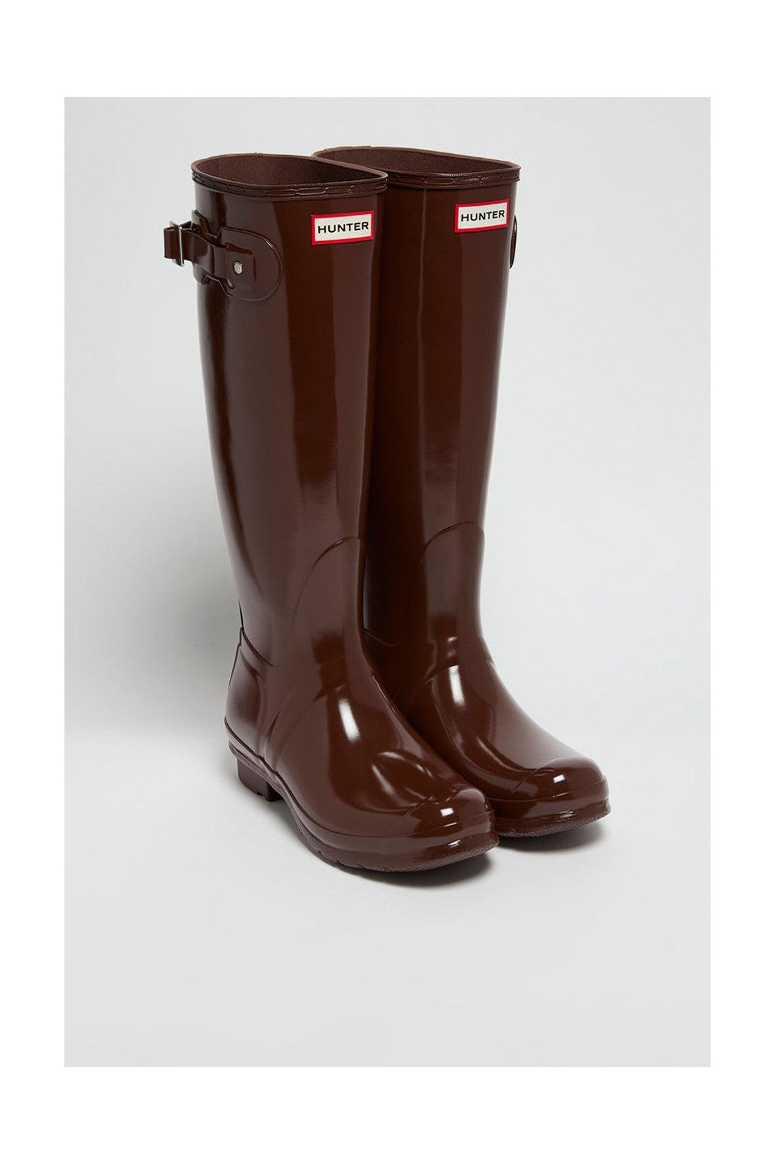 Patent Boots - Brown - Women
