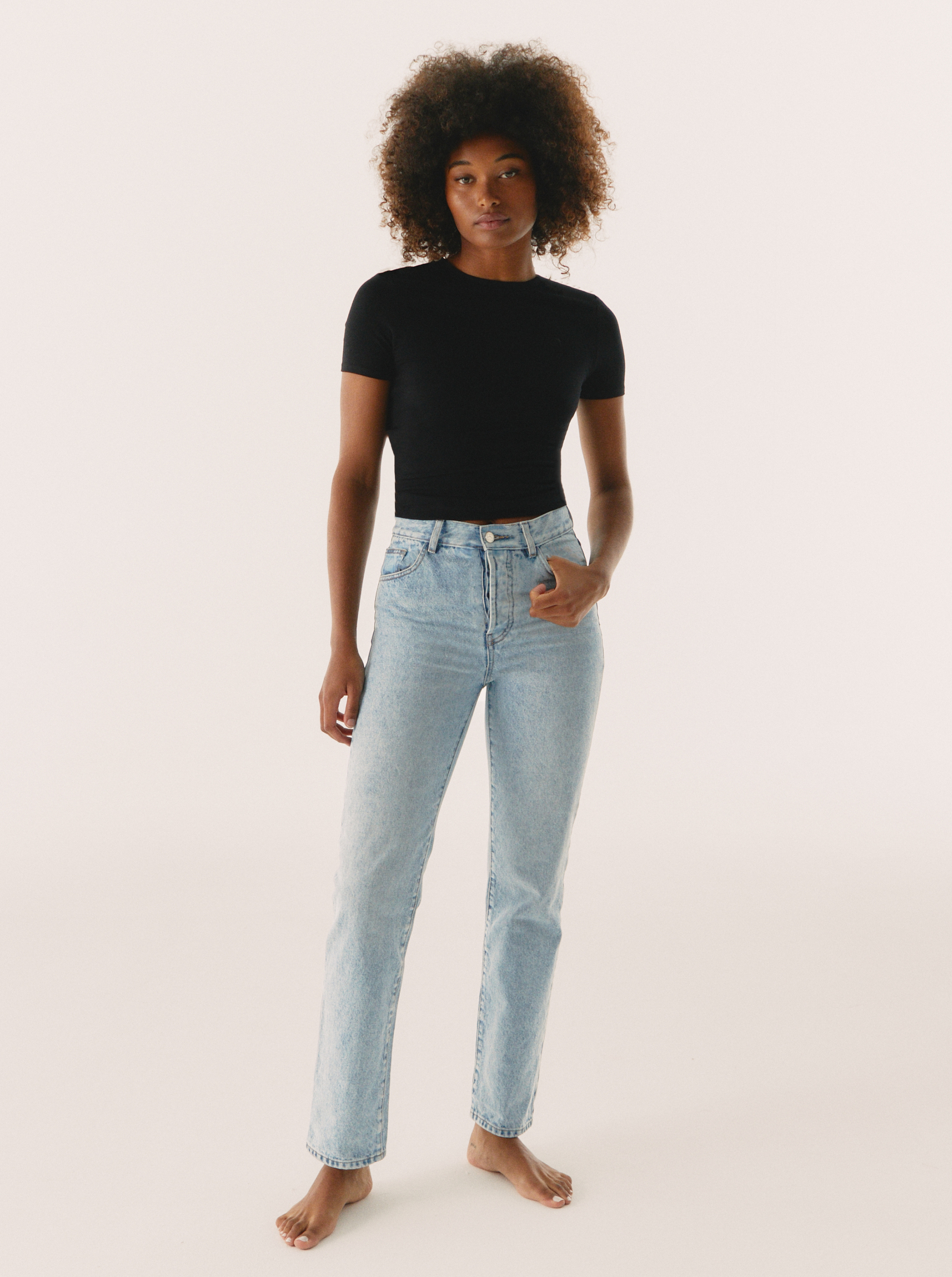 Jean Light Blue Coupe Droite