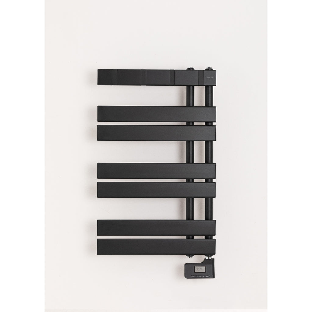 Modern Electric Towel Rail - Black