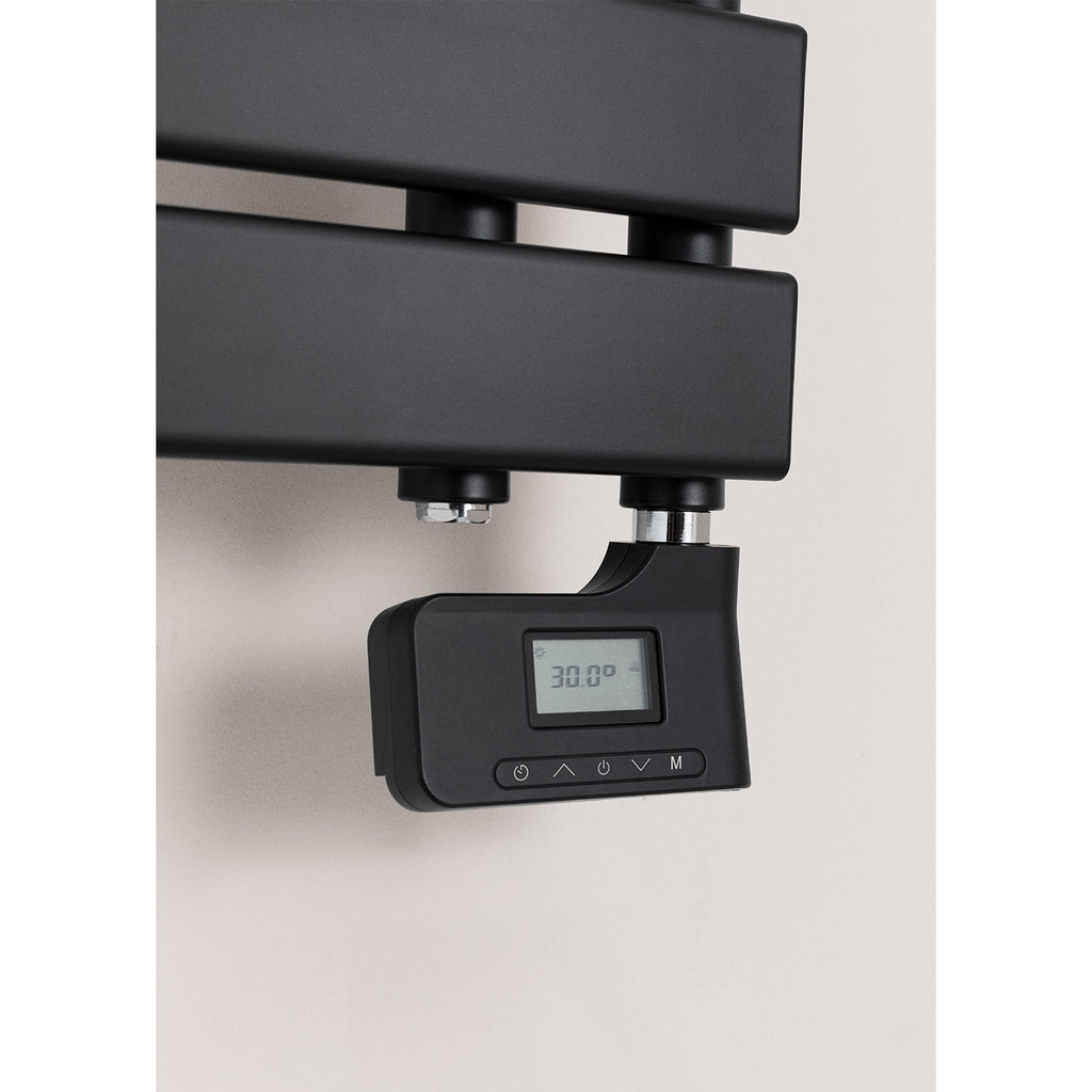 Modern Electric Towel Rail - Black