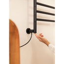 Electric Towel Rack With 180º Rotating Bars - Black