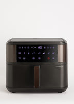 Dual Air Fryer - 10L Oil-Free Fryer with Divider - Black