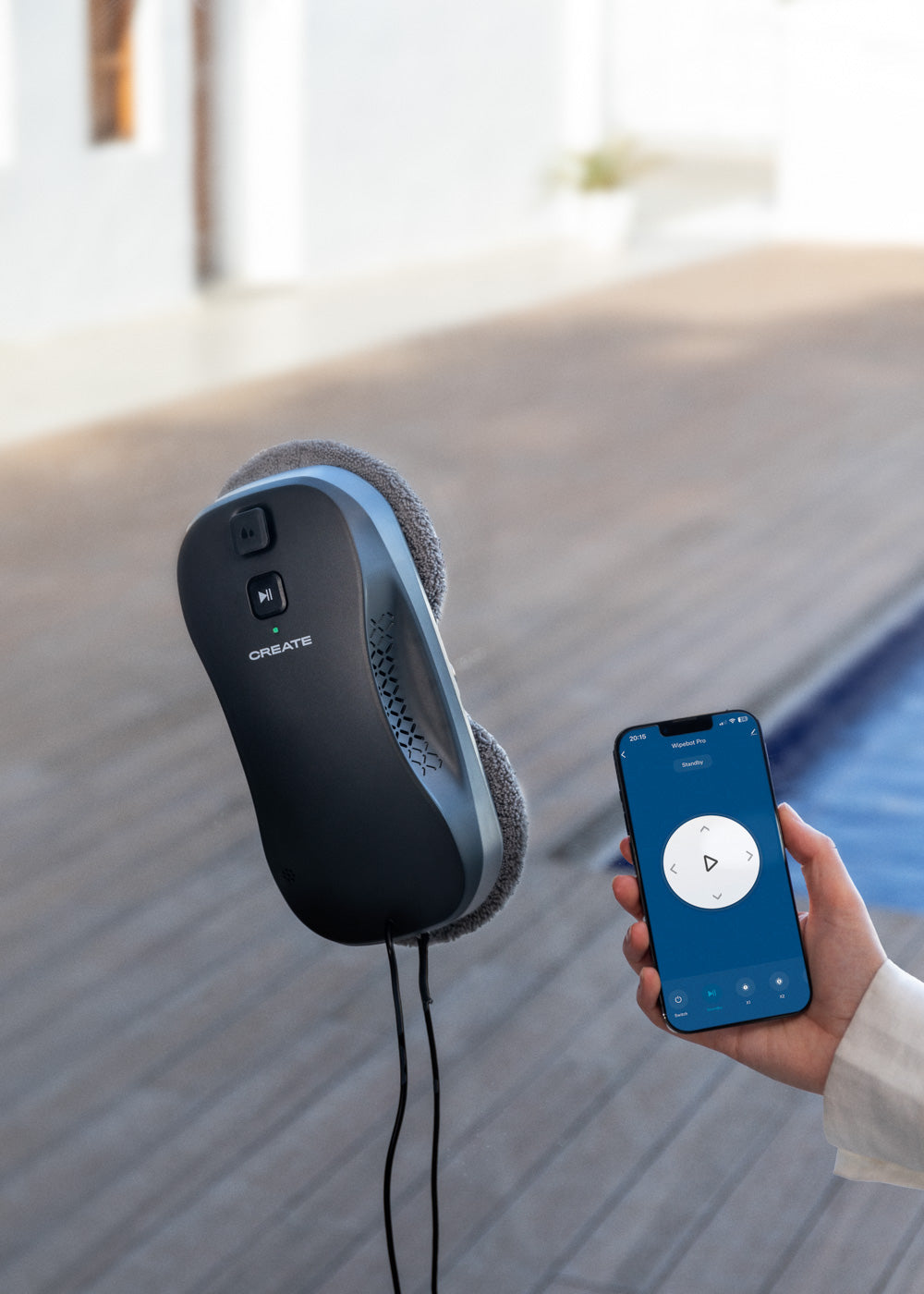 Wipebot Pro - Automatic Window-Cleaning Robot with WiFi - Black
