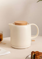 Kettle Ceramic - Hervidor de agua eléctrico de cerámica - 1L - Blanco roto
