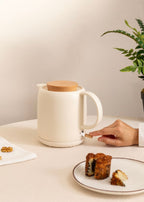 Kettle Ceramic - Hervidor de agua eléctrico de cerámica - 1L - Blanco roto