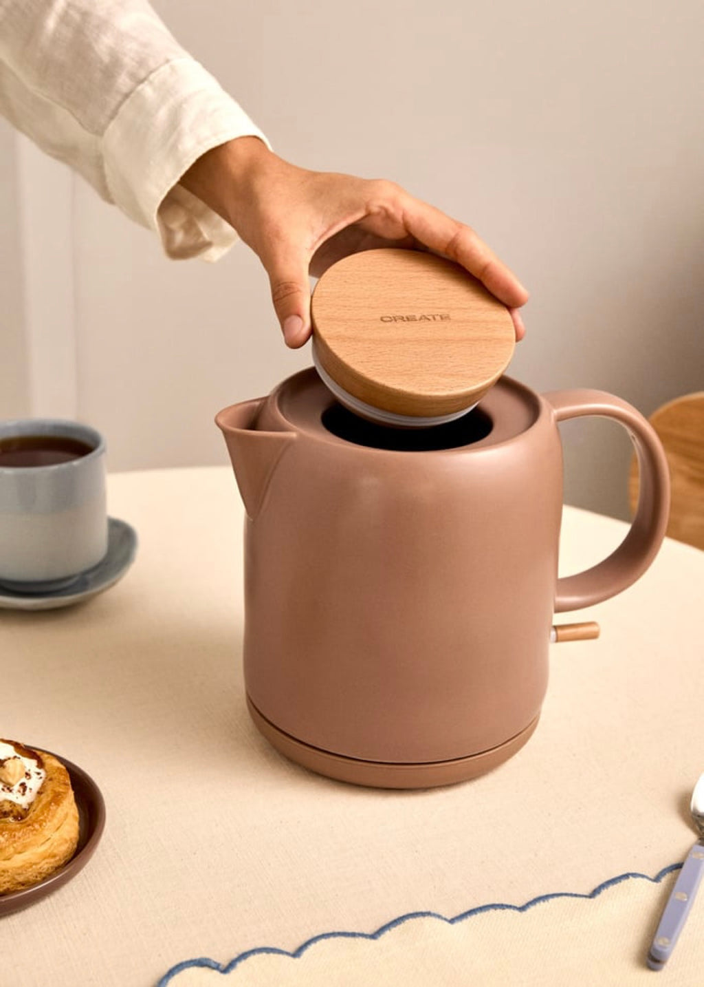Kettle Ceramic - Bouilloire Électrique En Céramique - 1L - Moka