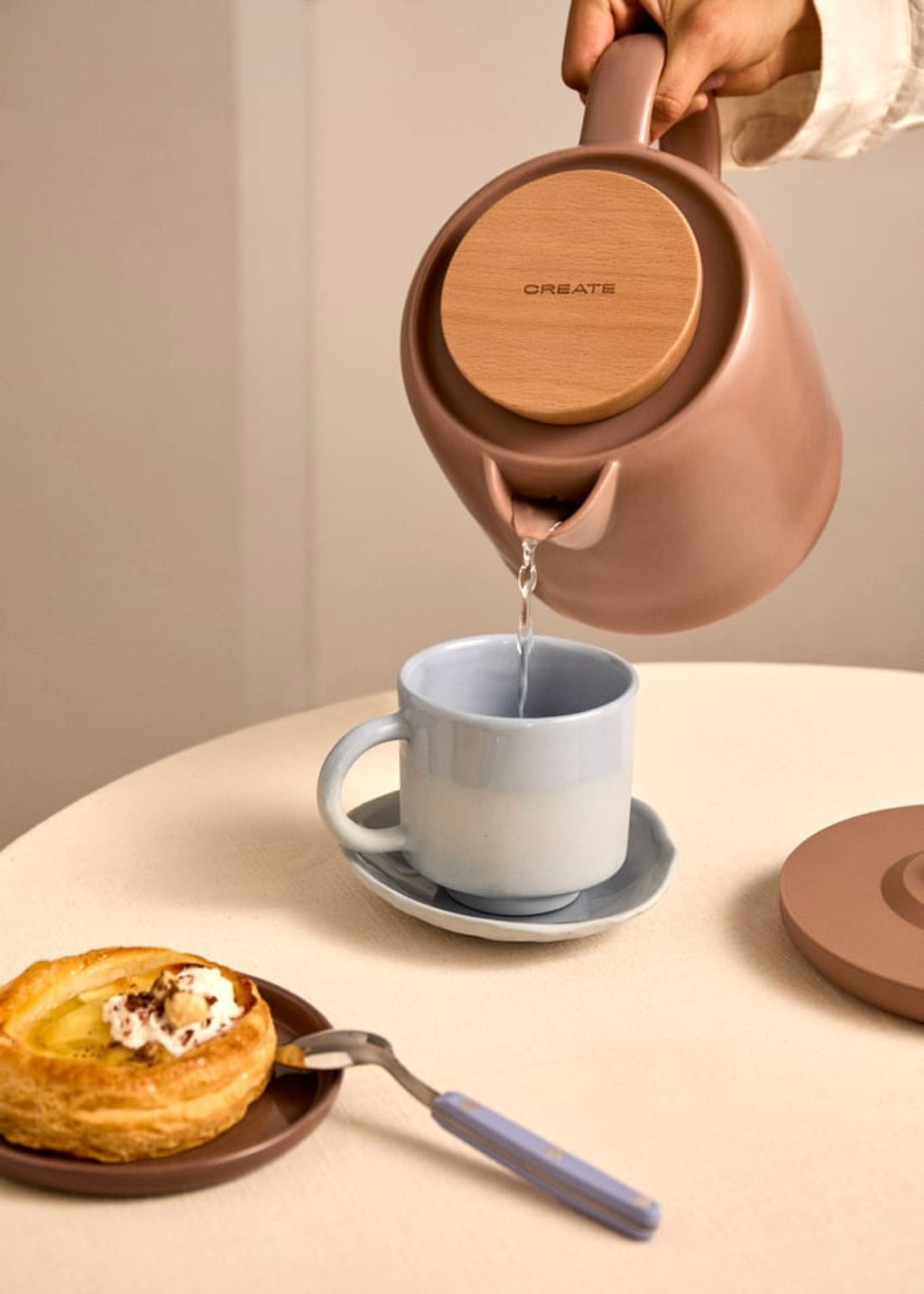 Kettle Ceramic - Bouilloire Électrique En Céramique - 1L - Moka