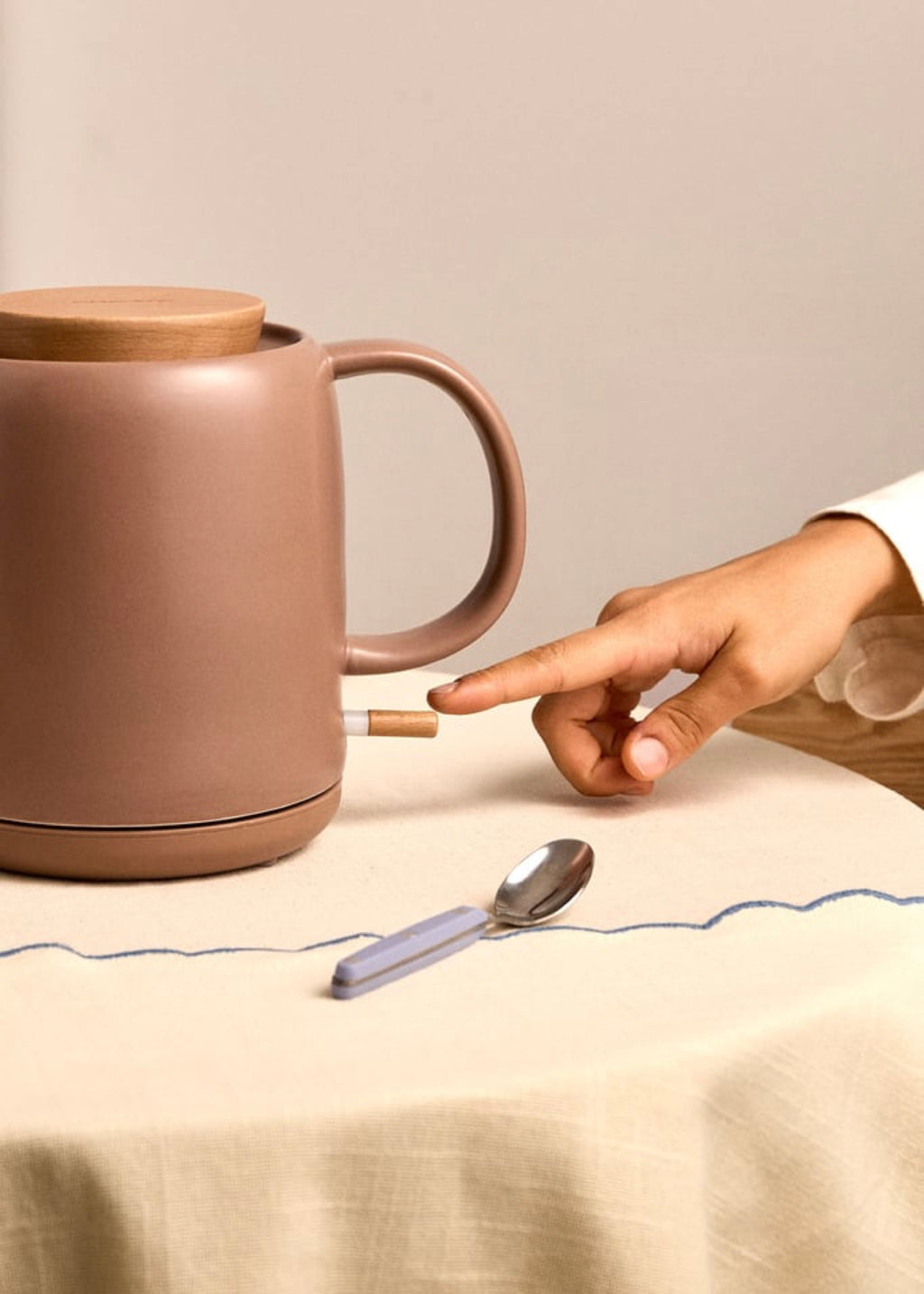 Kettle Ceramic - Bouilloire Électrique En Céramique - 1L - Moka