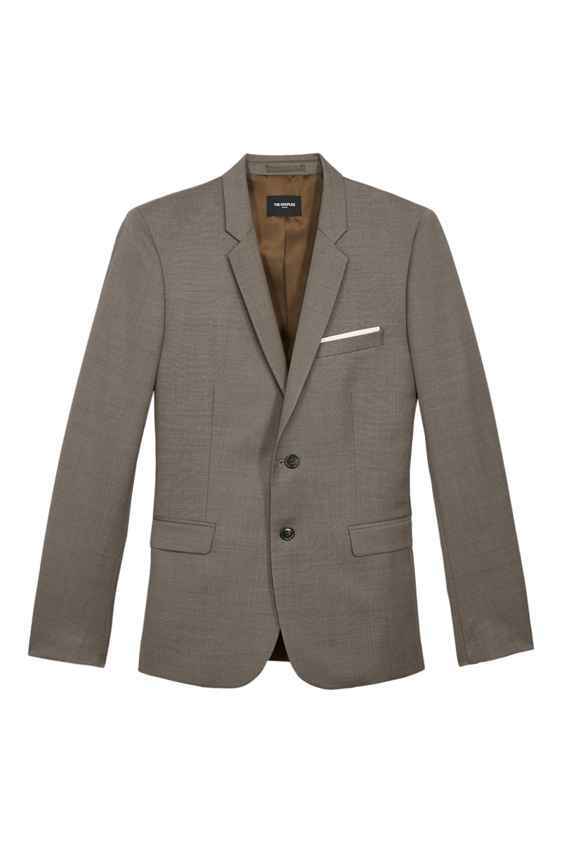 The Kooples - Chaqueta de lana beige - Hombre