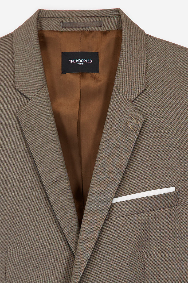 The Kooples - Chaqueta de lana beige - Hombre