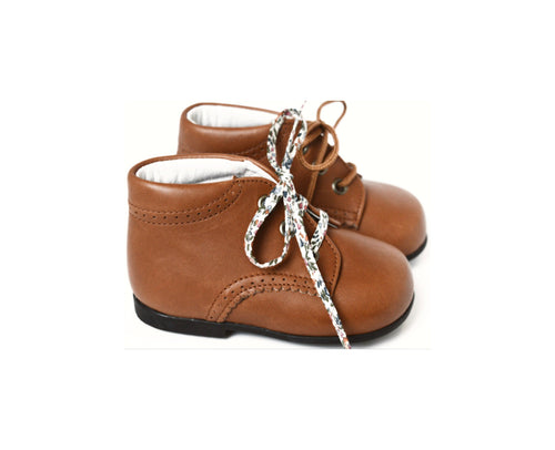 Bottillons Souples Azylis Frisettes - Cuir Camel - Fille