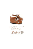 Bottillons Souples Azylis Frisettes - Cuir Camel - Fille