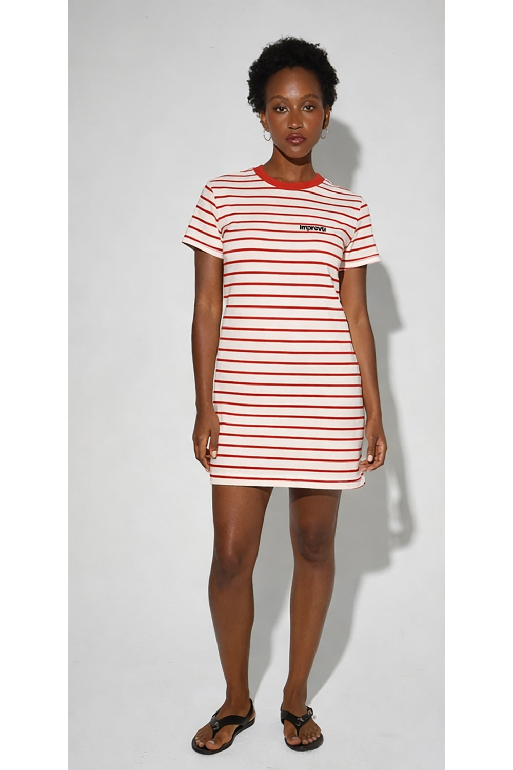 Short Dress Nova Tao Lines Red Fabriquée Au Portugal