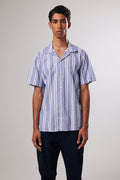 Miyagi SS - Blue Stripe Shirt