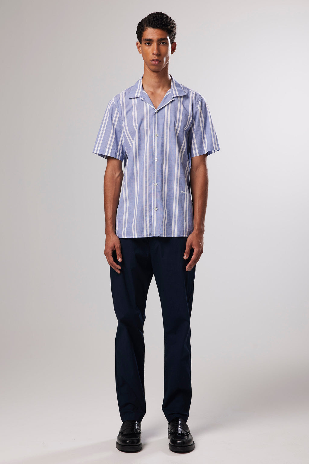 Miyagi SS - Blue Stripe Shirt