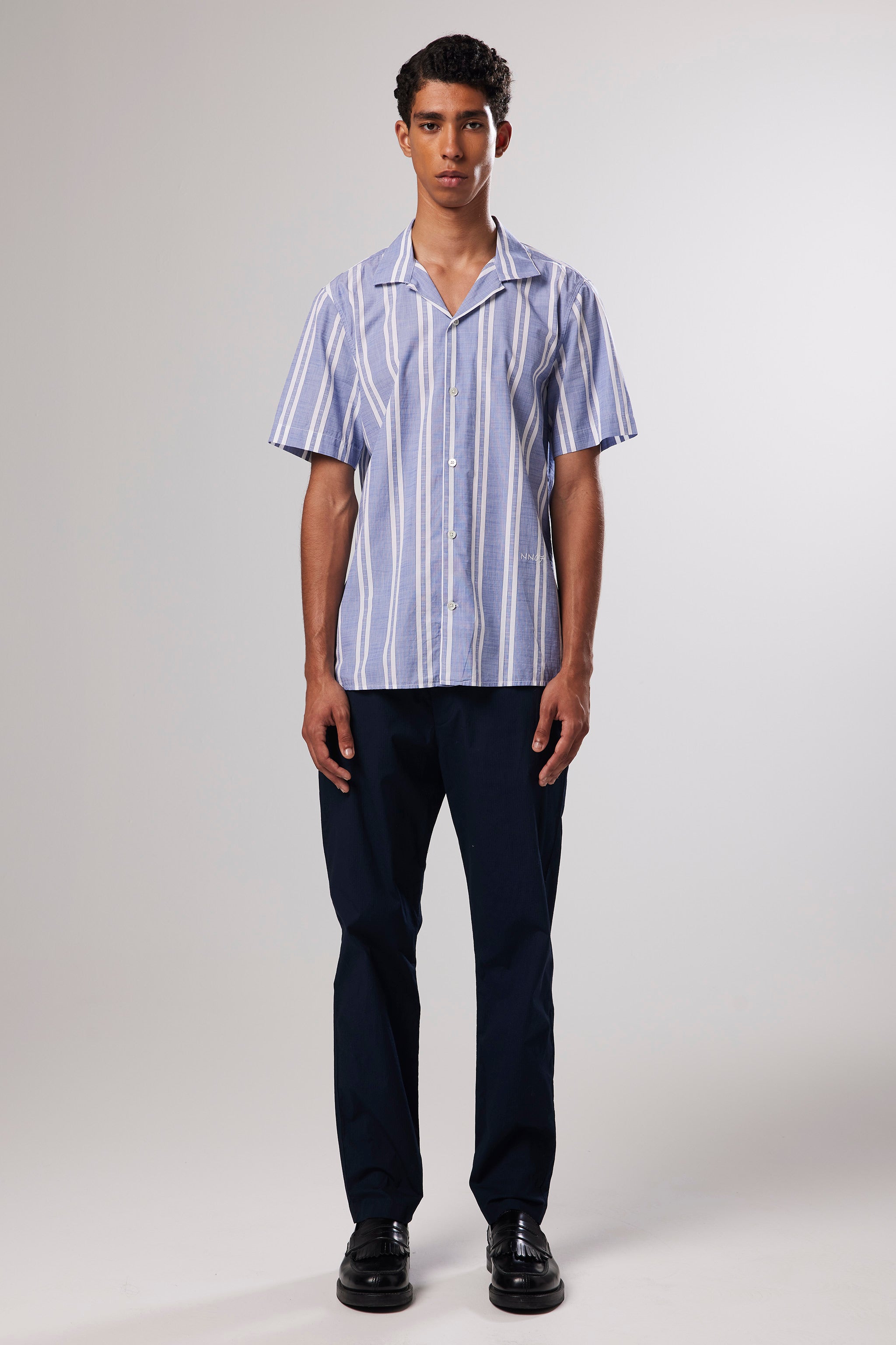 Miyagi SS - Blue Stripe Shirt