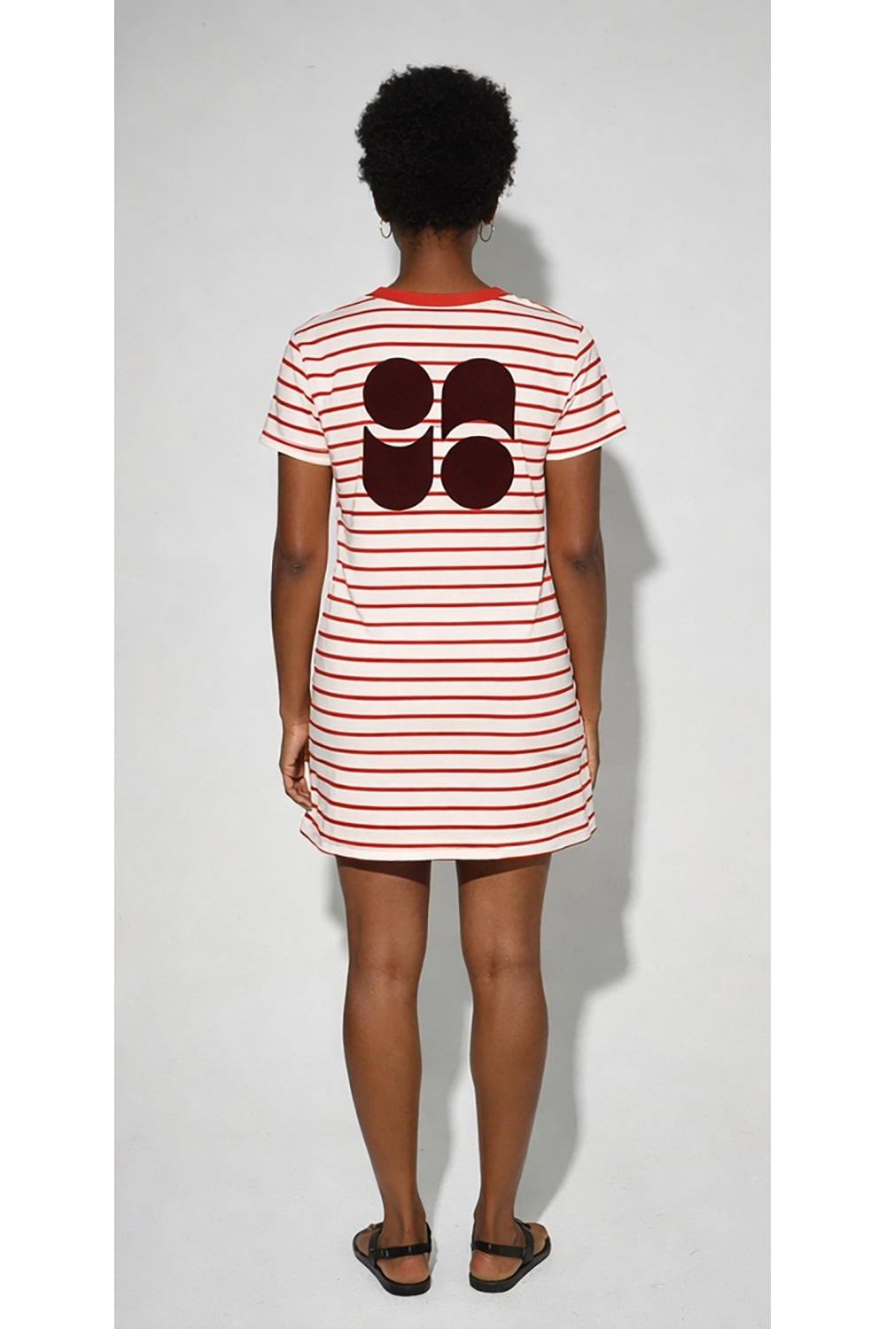 Short Dress Nova Tao Lines Red Fabriquée Au Portugal
