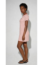 Short Dress Nova Tao Lines Red Fabriquée Au Portugal