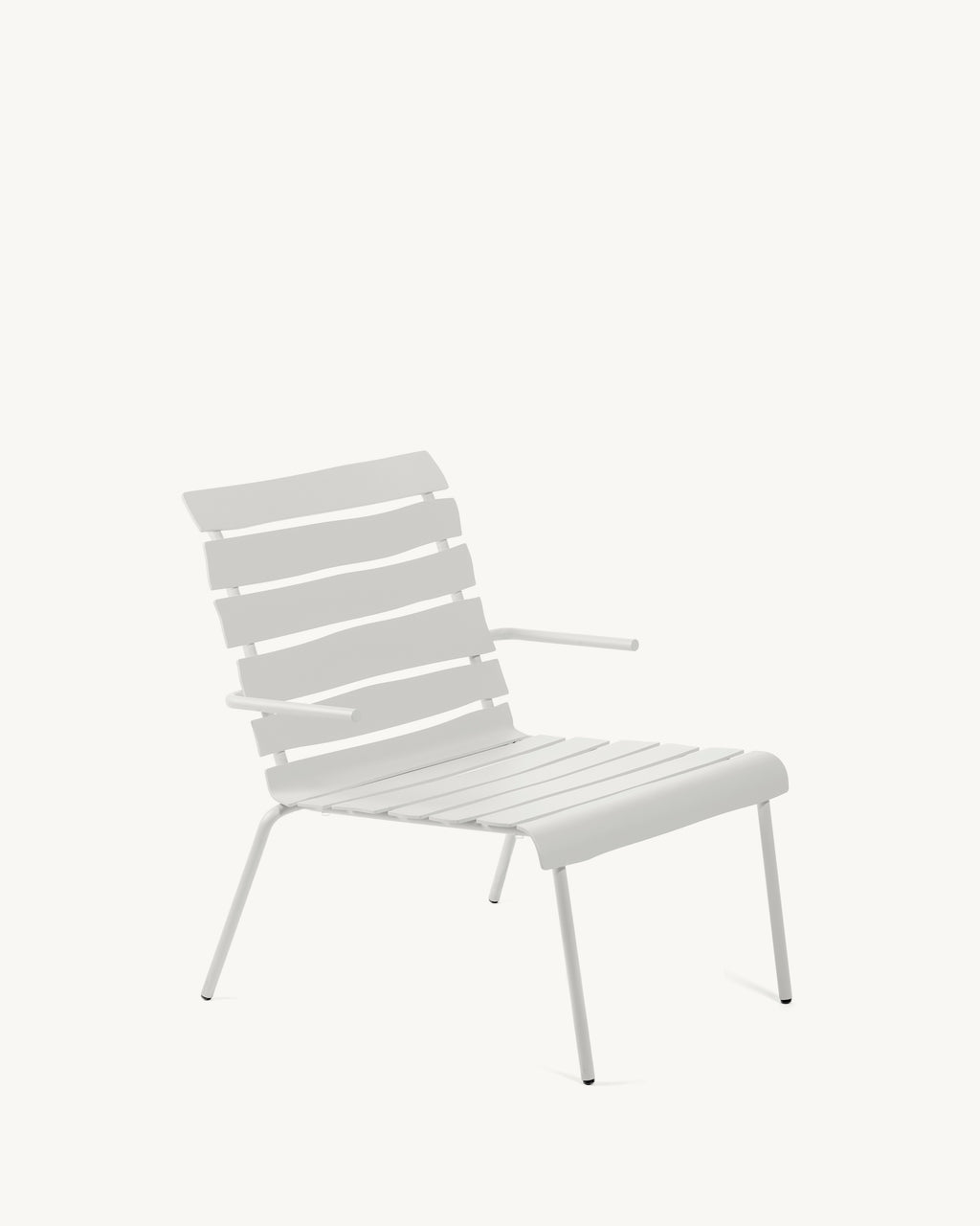 Aligned - Chaise Basse - Aluminium - Blanc