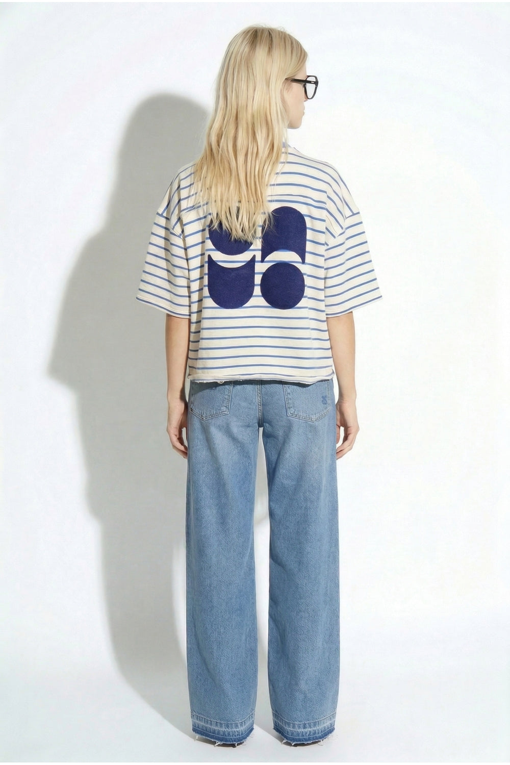 Tshirt Tao Marinière Bleue, Fabriqué Au Portugal
