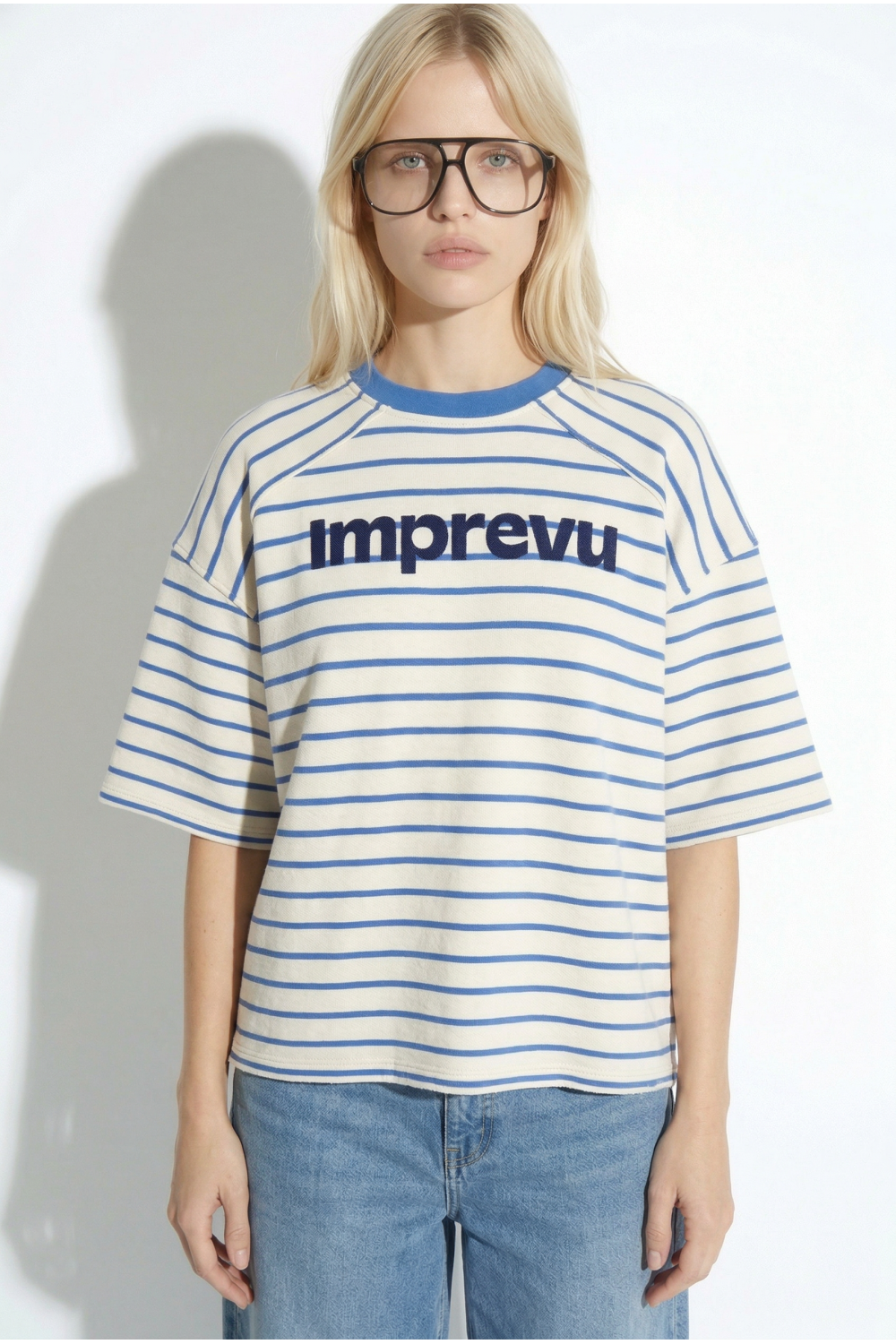 Tshirt Tao Marinière Bleue, Fabriqué Au Portugal