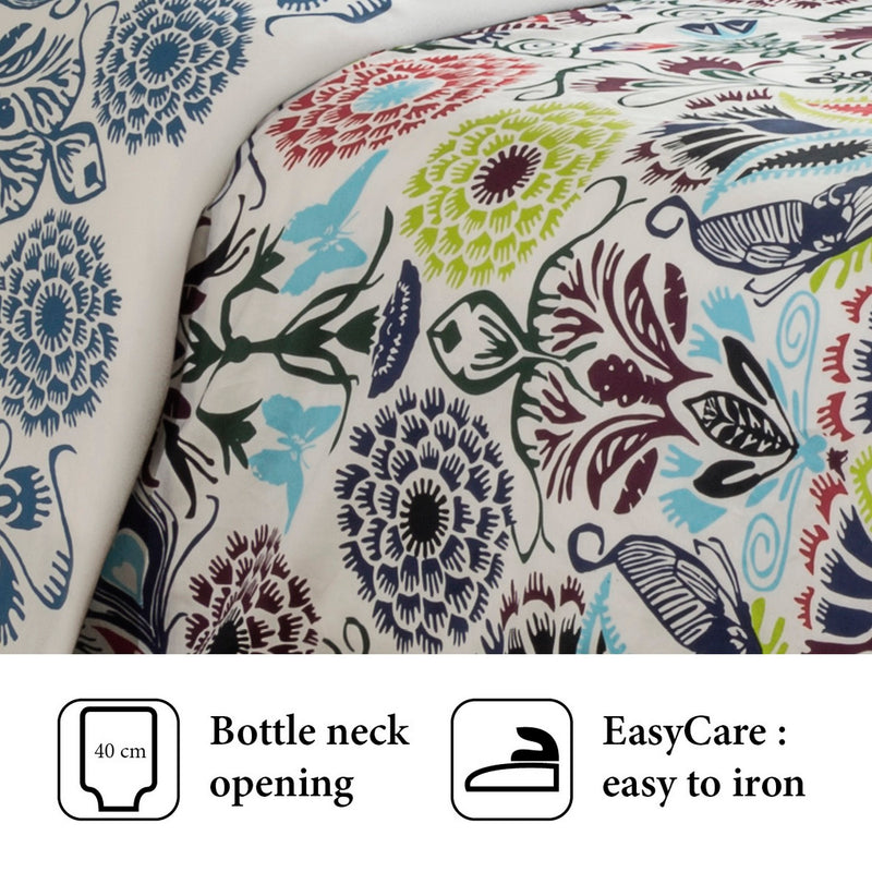 Love Stories - Housse De Couette + Taie(s) D'Oreiller Satin De Coton Love Stories Multico
