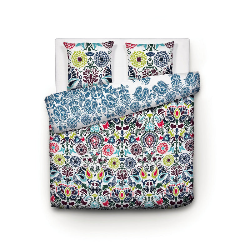 Love Stories - Housse De Couette + Taie(s) D'Oreiller Satin De Coton Love Stories Multico