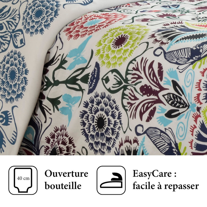 Love Stories - Housse De Couette + Taie(s) D'Oreiller Satin De Coton Love Stories Multico
