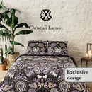 Love Stories - Housse De Couette + Taie(s) D'Oreiller Satin De Coton Love Stories Prune