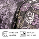 Love Stories - Housse De Couette + Taie(s) D'Oreiller Satin De Coton Love Stories Prune