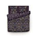 Love Stories - Housse De Couette + Taie(s) D'Oreiller Satin De Coton Love Stories Prune