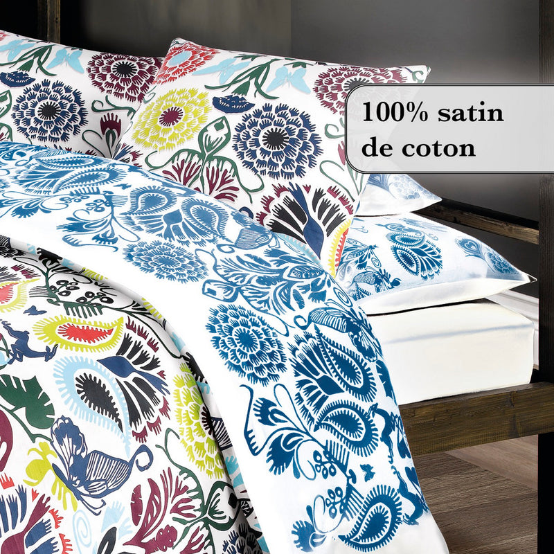 Love Stories
 Jacquard - Drap-Housse Satin De Coton Uni Blanc