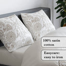 Love Stories - Housse De Couette + Taie(s) D'Oreiller Satin De Coton Love Stories Taupe