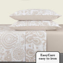 Love Stories - Ensemble De Draps Satin De Coton Love Stories Taupe