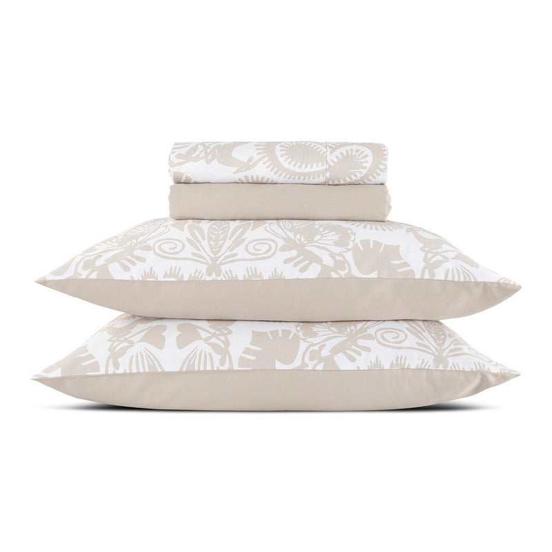 Love Stories - Ensemble De Draps Satin De Coton Love Stories Taupe