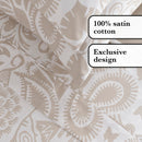 Love Stories - Ensemble De Draps Satin De Coton Love Stories Taupe