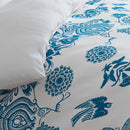 Love Stories - Housse De Couette + Taie(s) D'Oreiller Satin De Coton Love Stories Bleu / Blanc