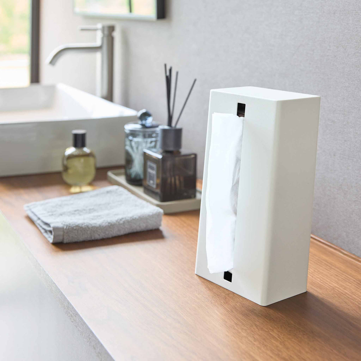 Distributeur De Mouchoirs Vertical Tower - Blanc