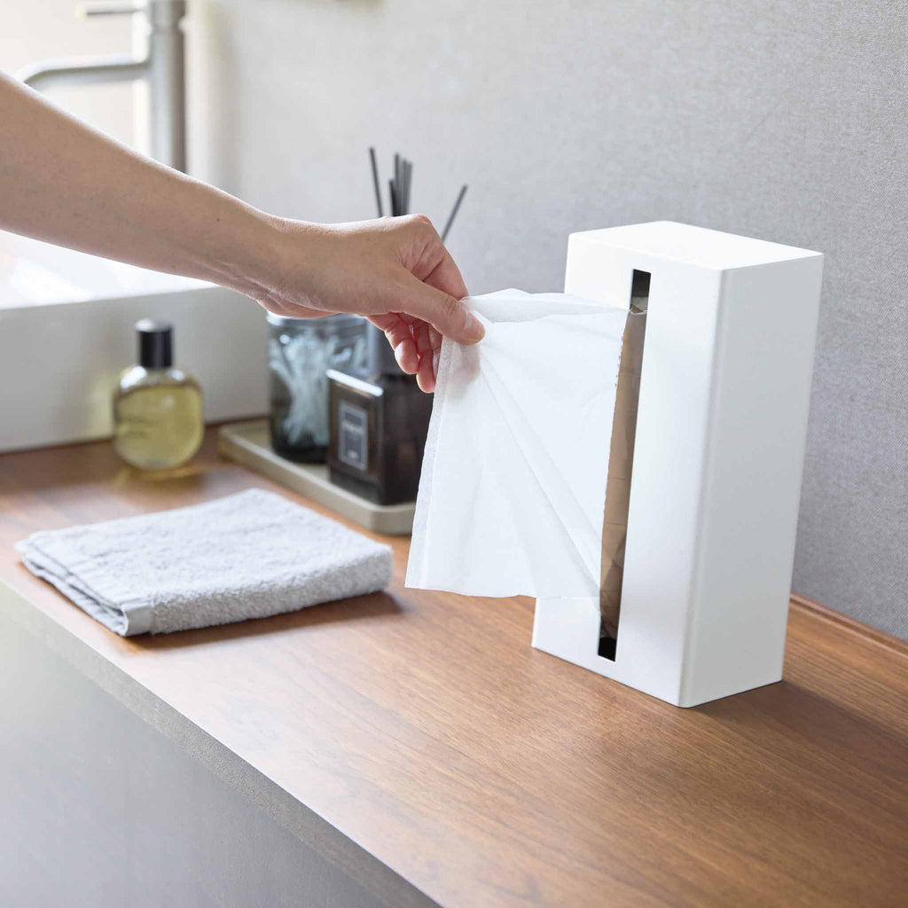 Distributeur De Mouchoirs Vertical Tower - Blanc